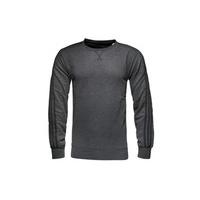 essential 3 stripe crew climalite ls sweatshirt