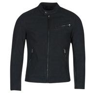 esprit chantoura mens leather jacket in black