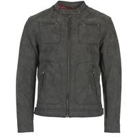 esprit mousti mens leather jacket in black