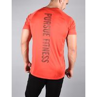 Essential BreathEasy Mens Fitted Gym T-Shirt / Red.Black : Medium