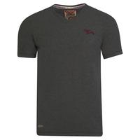 Essential V-neck T-shirt in Charcoal Marl - Tokyo Laundry
