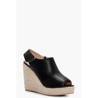 Espadrille Slingback Wedge - black