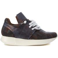 esseutesse dark brown leather sneaker and micro studs womens trainers  ...
