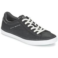 esprit riata lace up womens shoes trainers in black