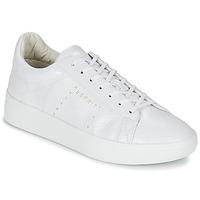 esprit lizette lace up womens shoes trainers in white