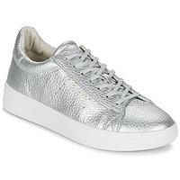 esprit lizette lace up womens shoes trainers in silver