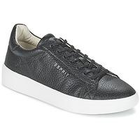 esprit lizette lace up womens shoes trainers in black