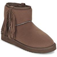 esprit uma fringes womens mid boots in brown