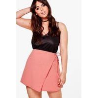 esme tie waist wrap skort antique rose