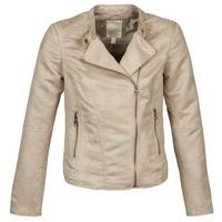 Esprit PU Jacket women\'s Leather jacket in BEIGE