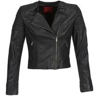 esprit jendak womens leather jacket in black