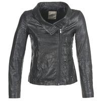 esprit afligar womens leather jacket in black