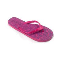 Estée Paisley Print Flip Flops in Pink