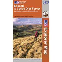 eskdale and castle oer forest os explorer active map sheet number 323
