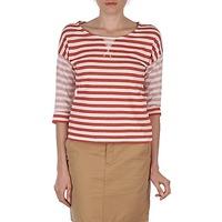 Esprit STRIPE SWEATSHIRT women\'s Long Sleeve T-shirt in red