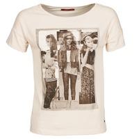 Esprit NEW PRINT SHIRT women\'s T shirt in BEIGE