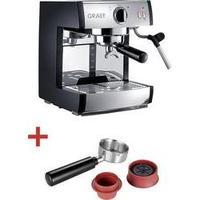 Espresso machine Graef Pivalla incl. Kapselset für Cafissimo Stainless steel 1410 W incl. frother nozzle