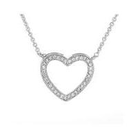 Espree Cubic Zirconia Open Heart Pendant