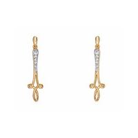 Espree Gold Plated Crystal Drop Earrings