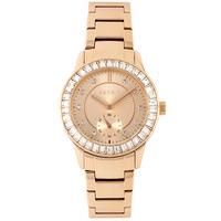 esprit ladies seren rose gold plated bracelet watch es107422003