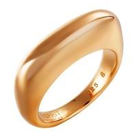 esprit rose gold plated silver curved oblong ring elrg91924c180