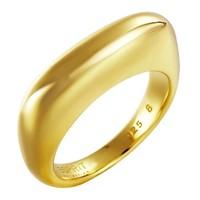 Esprit Gold Plated Silver Curved Oblong Ring ELRG91924B180