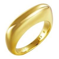 esprit gold plated silver curved oblong ring elrg91924b180