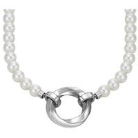 Esprit Silver Simulated Pearl Ring Necklet ELNL92247A800