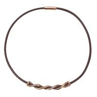 Esprit Rose Gold Plated CZ Twist Necklet ESNL92244B390