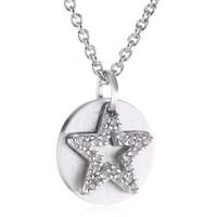 Esprit Silver CZ Star Disc Pendant ESNL92273B420