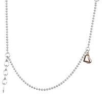 Esprit Silver Rose Gold Plated Heart Dropper Bracelet ESBR91525B135