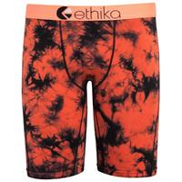 Ethika Tie Dye Boxers - Black/Orange