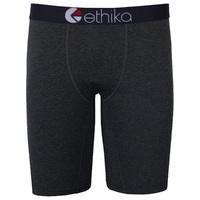 Ethika Heather Black Grey Boxers