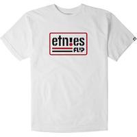 etnies flip side t shirt white