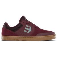 Etnies Marana Skate Shoes - (Reyes) Burgundy/Tan