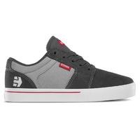 Etnies Barge Kids Skate Shoes - Dark Grey/Grey/Red