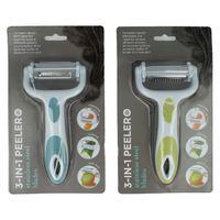 Ethos 3 In 1 Multi Function Peeler - 2 Assorted Colours.