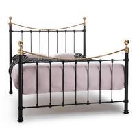 Ethan Metal Black Brass Bedstead Superking