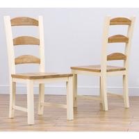 eton solid ash painted pine dining chair