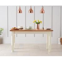 Eton 130cm Solid Pine and Ash Kitchen Table