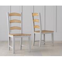 eton grey solid pine and ash dining chairs