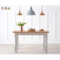 Eton Grey 120cm Solid Pine and Ash Kitchen Table