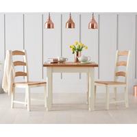 Eton 90cm Solid Pine and Ash Kitchen Table with Eton Chairs