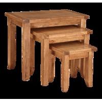 Eton 3 Piece Nest of Tables - Oak