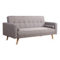 ethan 3 seater sofa bed grey