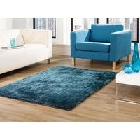 etrading1 grande vista polyester rug 60 cm x 230 cm teal mix