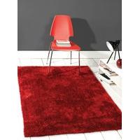 etrading1 grande vista polyester rug 80 cm x 150 cm red