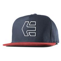 Etnies Icon 7 Snapback Cap - Red/Navy