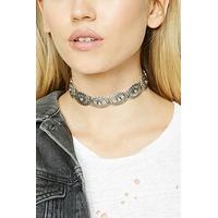 Etched Floral Choker