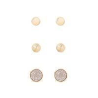 etched round stud set